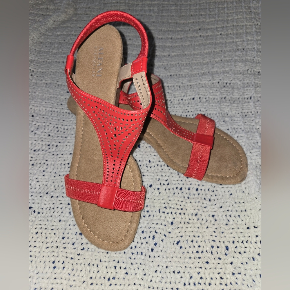 Alfani Red Strappy Sandals